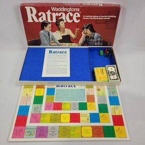 Ratrace 1970 Vintage 100% Complete Board Game by Waddingtons